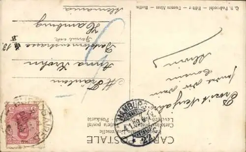 Ak Buenos Aires Argentinien, Palacio del Gobierno, Ansicht des Gebäudes, Datum 1. Januar 1909