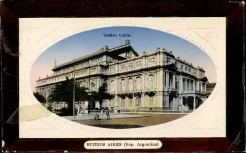 Ak Buenos Aires Argentinien, Teatro Colón, historische Architektur, Postkarte
