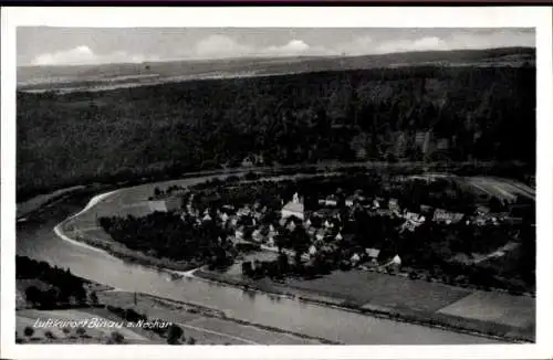 Ak Binau am Neckar, Fliegeraufnahme