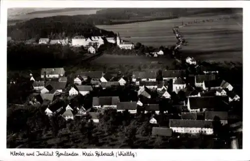 Ak Bonlanden Filderstadt in Württemberg, Fliegeraufnahme, Kloster, Institut
