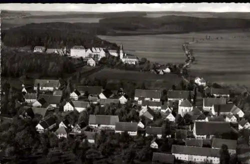 Ak Bonlanden Filderstadt in Württemberg, Fliegeraufnahme Kloster, Institut