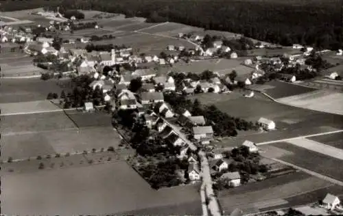 Ak Boos (bei Memmingen) in Schwaben, Fliegeraufnahme