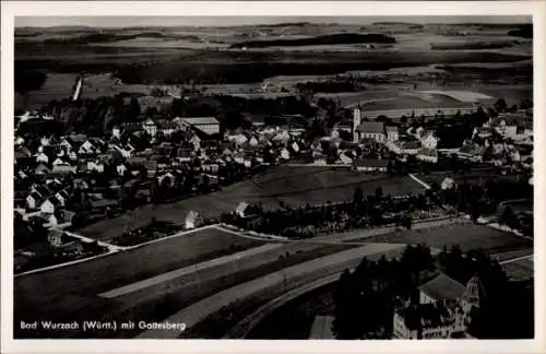 Ak Bad Wurzach in Oberschwaben, Fliegeraufnahme, Gottesberg