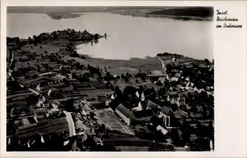 Ak Insel Reichenau Bodensee, Fliegeraufnahme
