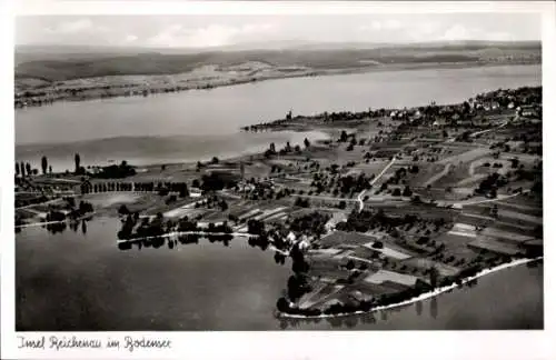 Ak Insel Reichenau Bodensee, Fliegeraufnahme