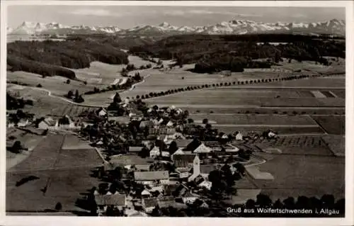 Ak Wolfertschwenden im Unterallgäu, Fliegeraufnahme