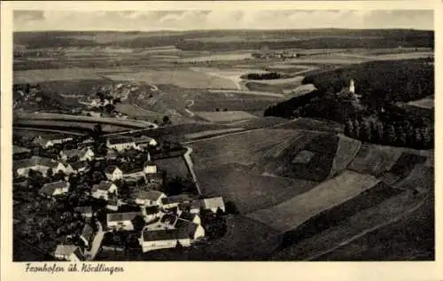 Ak Fronhofen Fronreute in Württemberg, Michaelsberg, Kesseltal, Fliegeraufnahme