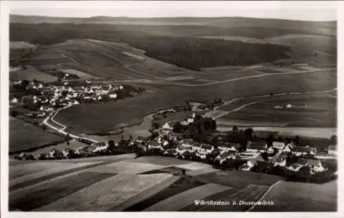 Ak Wörnitzstein Donauwörth in Schwaben Bayern, Fliegeraufnahme