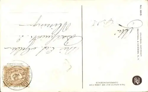 Künstler Ak Frau in schwarzem Badeanzug, gemaltes Porträt