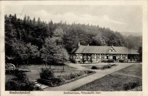 Ak Stadtoldendorf, Gasthof Schützenhaus, Mittendorff