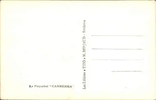 CPA Compagnie Générale Transatlantique, Paquebot Canberra