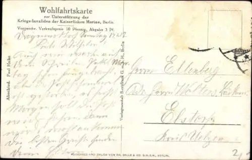 Künstler Ak Deutscher Seemann der Kaiserlichen Marine, Abschied von seiner Frau