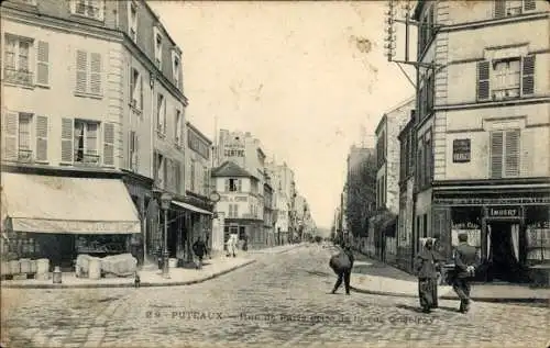 Ak Puteaux Hauts de Seine, Hotel Centre, Rue de Paris