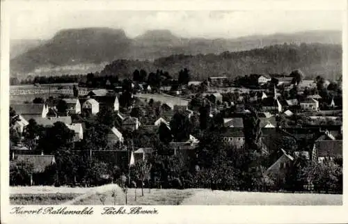 Ak Rathewalde Hohnstein Sächsische Schweiz, Panorama
