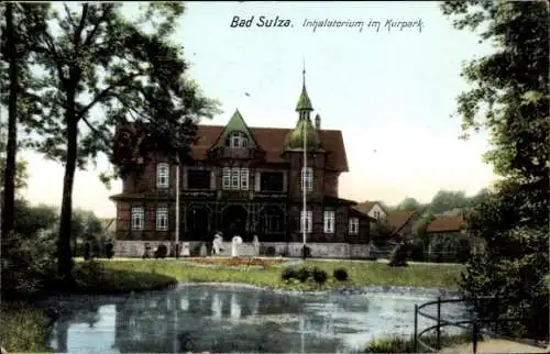 Ak Bad Sulza in Thüringen, Inhalatorium im Kurpark