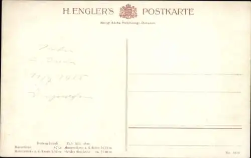 Ak Klingenberg in Sachsen, König Friedrich August Talsperre