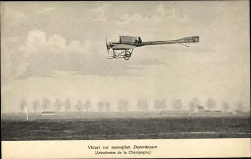 CPA Aviation, Vidart sur Monoplan Deperdussin
