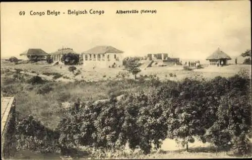 Ganzsachen Ak Kalemie Albertville DR Kongo Zaire, Gesamtansicht