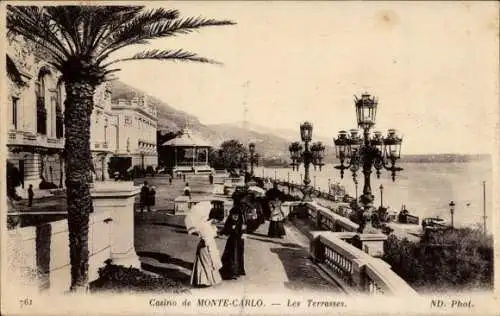 CPA Monte-Carlo Monaco, Les Terrasses