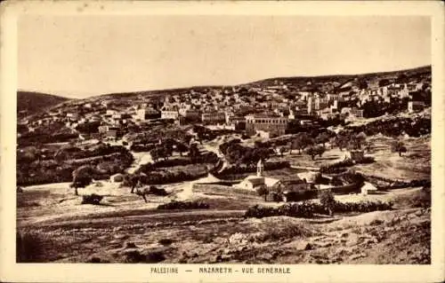 Ak Nazaret Nazareth Israel, Palestine,  allgemeine Ansicht