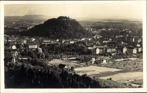 Ak Graz Steiermark, Panorama von  Rainerkogel, Schlossberg, Stadtansicht