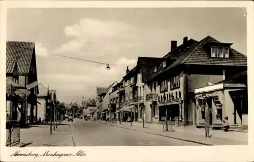 Ak Ahrensburg in Holstein, Manhagener Allee