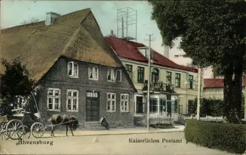 Ak Ahrensburg in Holstein, Kaiserliches Postamt