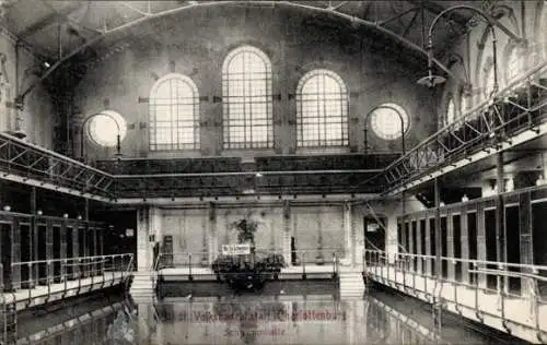 Ak Berlin Charlottenburg, Städt. Volksbadeanstalt,  Schwimmhalle