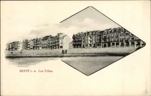 Ak Knokke Heist Heyst Knocke sur Mer Westflandern, Strandpromenade, Villen