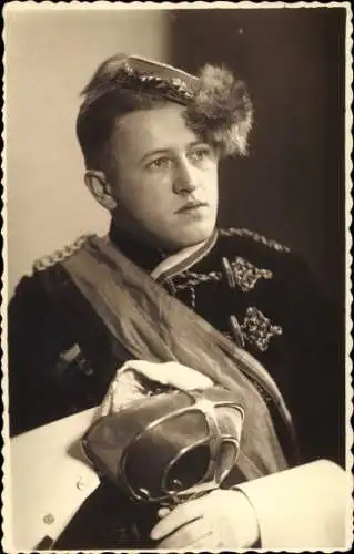 Studentika Foto Ak Fürth in Bayern, Student, Burschenschaftler, Portrait