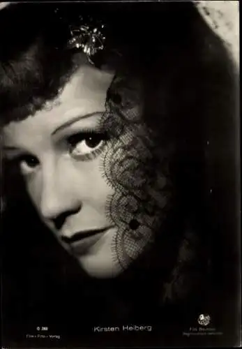 Ak Schauspielerin Kirsten Heiberg, Portrait