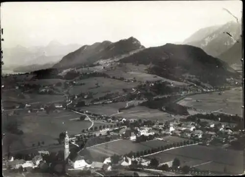 Ak Pfronten im Allgäu, Fliegeraufnahme, Berg