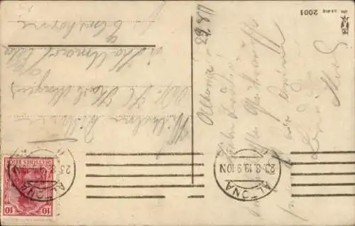 Ak Glückwunsch Geburtstag, Engel, Vorhang