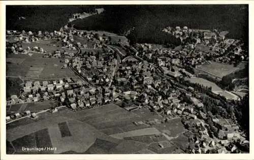 Ak Braunlage im Oberharz, Fliegeraufnahme
