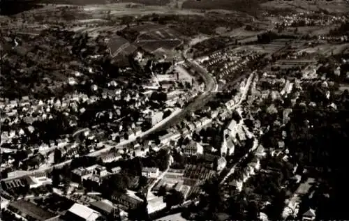 Ak Grötzingen Baden Württemberg, Luftaufnahme von Grötzingen, viele Häuser, ländliche Umgebung