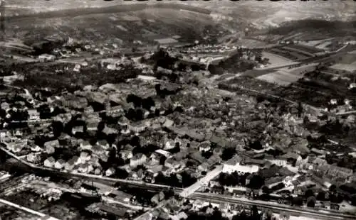 Ak Groß Umstadt in Hessen, Fliegeraufnahme, Weininsel
