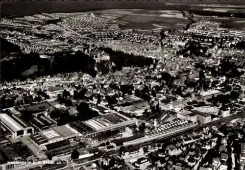 Ak Heidenheim an der Brenz Württemberg, Fliegeraufnahme