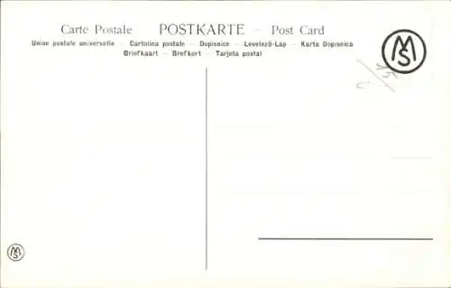 Künstler Ak Donadini, A. E., Jockeys zu Pferden, Springreiten