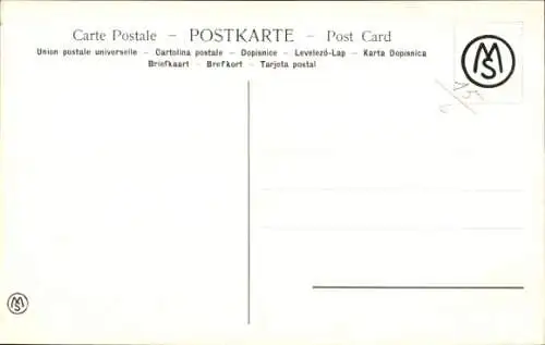 Künstler Ak Donadini, A. E., Jockeys zu Pferden, Springreiten