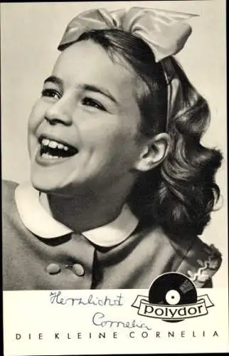 Ak Die kleine Cornelia, Polydor Schallplatten, Portrait