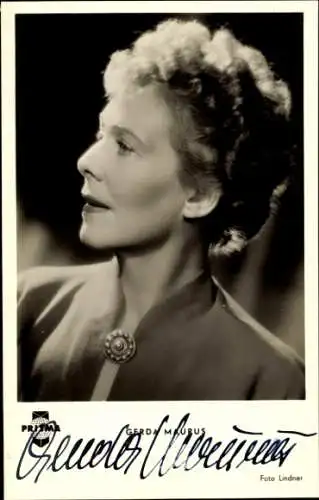 Ak Schauspielerin Gerda Maurus, Portrait, Autogramm