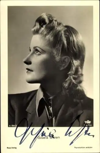Ak Schauspielerin Gisela Uhlen, Portrait