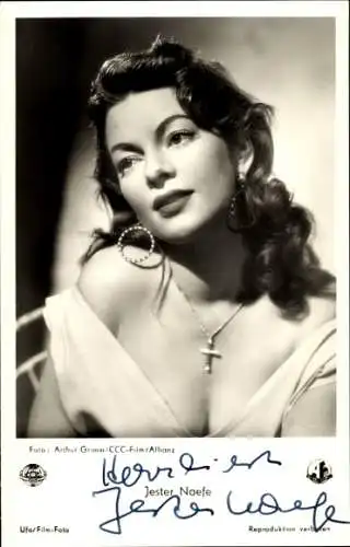 Ak Schauspielerin Jester Naefe, Portrait, Autogramm