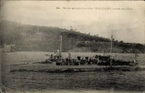Ak Französisches Kriegsschiff, Französische Marine