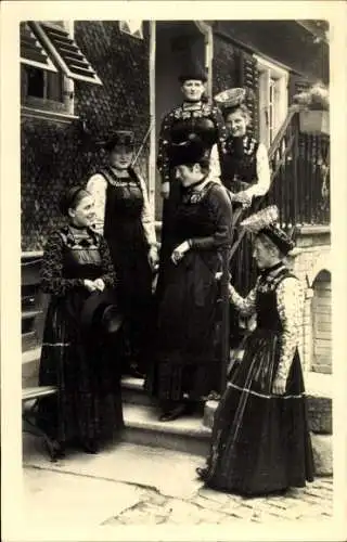 Ak Bregenz Vorarlberg, Bregenzerwälder Trachten