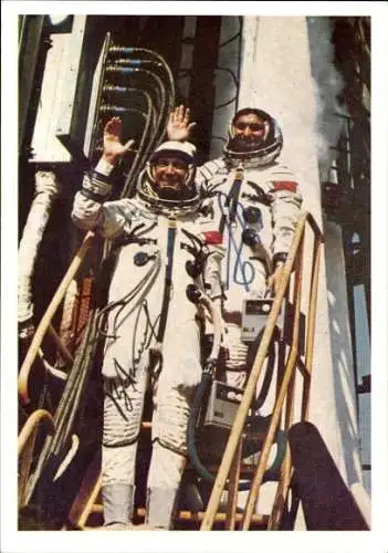 Ak Kosmonauten Waleri Bykowski und Wladimir Axjonow, Helden der Sowjetunion, Besatzung Sojus22