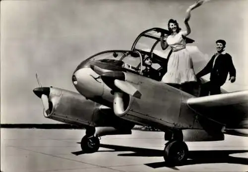 Ak Lufttaxi Super Aero 45 S, Reiseflugzeug und Rundflugmaschine