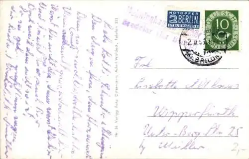 Ak Landpoststempel Helminghausen über Bredelar (Kr. Brilon)