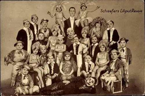Ak Schäfers Liliput Revue, Liliputaner