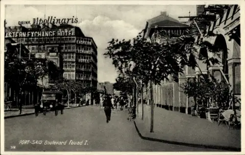 CPA Port-Saïd, Égypte, Boulevard Fouad I.